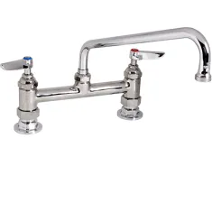 T&S BRASS - B-0220-061X - FAUCET,8"DECK, 10"SPT,LEADFREE