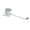T&S BRASS - B-3942 - WASTE DRAIN VALVE, TWIST, 3" X 2"