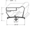 BEV712013C11 - 17 5/16" x 53 3/4" Door Gasket