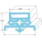 74-1041 - DOOR GASKET 21.5" X 29.5"