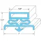 74-1043 - DOOR GASKET 23 1/2" X 23 1/2"