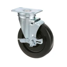 120-1100 - CASTER W/BR  PLATE  5"