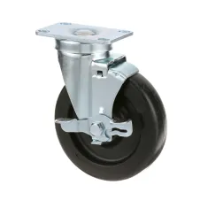 120-1100 - CASTER W/BR  PLATE  5"