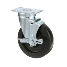 120-1100 - CASTER W/BR  PLATE  5"