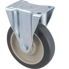 120-1114 - CASTER,PLATE, 5", RGD, GRY