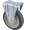 120-1114 - CASTER,PLATE, 5", RGD, GRY