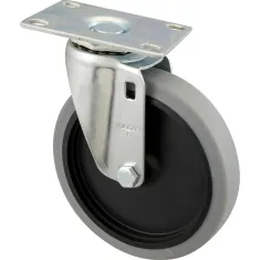 262-1056 - CASTER,PLATE (5"OD,SWVL,GRAY)