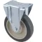 120-1114 - CASTER,PLATE, 5", RGD, GRY