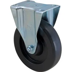 262-1211 - CASTER,PLATE5"OD,RIGID,B LACK