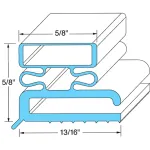 74-1052 - DOOR GASKET 6 7/8" X 23 3/8"