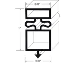 TRU810837 - 23 in x 36 1/2 in Door Gasket