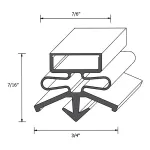 VIC50751901 - 19 3/4" x 23 7/8" Door Gasket