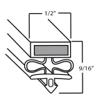 VIC50841902 - 26 5/8" x 61 3/4" Door Gasket