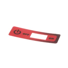 Vulcan Hart 00-428906-00001 Overlay/Label, Power, Red/White