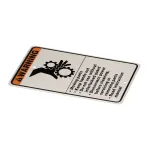 Hobart 00-438131-00001 Warning Plate