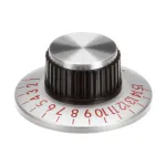 Vulcan Hart 00-836813 Dial Knob, Thermostat, Millivolt Controls, 1-15/Off, Gray, Gas Steam Kettle