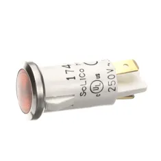 Vulcan Hart 00-960672 Indicator Light, Amber, Round, 250 Volt