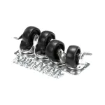 Delfield 000-AXD-0040-S Caster, 2", Swivel, 2 with Bracke, 2 without Brake, Plate, Set of 4