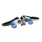 T&S Brass 001636-45NS-M2 Handle Kit, Lever, New Style, Blue Buttons