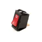 Wisco 0022843 Switch, Rocker, SPST, Lighted Red