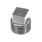 T&S Brass 002369-25 3/8 NPT PLUG, BRASS, ROUGH CHROME PLATED