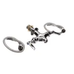 T&S B-0300-LN Deck Mounted Single Hole Pantry Faucet Base with Flex Inlets, Rigid Outlet, and Eterna Cartridges