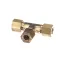 Keating 006474 COMPRESSION FITTING TEE 1/4 BR