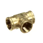 CMA Dish Machines 00743.10 Tee, 3-Way Female, 1/2", Brass