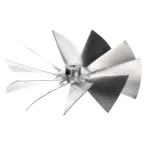 Baxter 01-1000V8-00117 Fan Blade, 5" Diameter, Aliminum