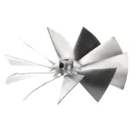 Baxter 01-1000V8-00117 Fan Blade, 5" Diameter, Aliminum