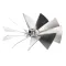 Baxter 01-1000V8-00117 Fan Blade, 5" Diameter, Aliminum