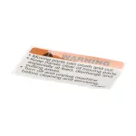 Berkel 01-403175-00537 LABEL, WARNING (MOVING PARTS)