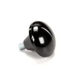Mannhart 01-502107 Knob with Stud, Pusher, Black Plastic