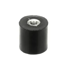 Mannhart 01-502316 Rubber Foot with Threaded Insert, Single