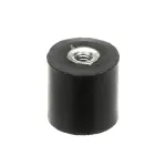 Mannhart 01-502316 Rubber Foot with Threaded Insert, Single