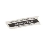Glastender 01000486 DECAL, .75X1.877, SANITIZER