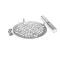 T&S Brass 010386-45VR Flat Strainer, VR Locking, 3 1/2" Waste Drain