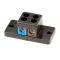 Bunn 01106.0003 2-Pole Terminal Block, 600V, Blue/Brown