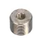 T&S Brass 014554-25 7/8-20UN CLOSE NIPPLE, ROUGH CHROME FINISH