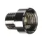 T&S Brass 017959-25 Adapter, 3/8" NPT x 7/8-20UN Female, Chrome Plated Brass