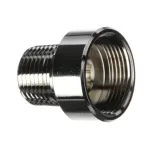 T&S Brass 017959-25 Adapter, 3/8" NPT x 7/8-20UN Female, Chrome Plated Brass
