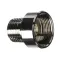 T&S Brass 017959-25 Adapter, 3/8" NPT x 7/8-20UN Female, Chrome Plated Brass