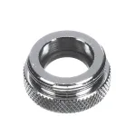 T&S 018369-45 Chrome Plated Adapter with 3/4-27 UN Female and 55/64-27 UN Male Connections