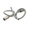 T&S Brass 019217-40 Stainless Steel Supply Hose, 18" with 1/2" BSPT Adapters, Set of 2