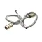 T&S Brass 019217-40 Stainless Steel Supply Hose, 18" with 1/2" BSPT Adapters, Set of 2