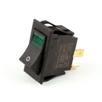 Sw200 Lighted Green Rocker 10A 250Vac 15A 125Vac