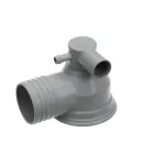 CMA Dish Machines 02104.34 Suction Pump Elbow, Gray, UC65E M2