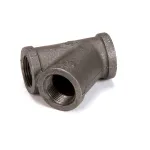 Cleveland 02139 Fitting, 45 Degree, Y Bend, 1", Black