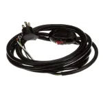 Hatco 02.18.129.00 Power Cord with Switch, 120 Volt, 6 Amp, 5-15/RT, 111" Long, 105C