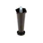 Taylor Freezers 024755 Leg, Black Plastic, 4", 3/8-16 Stud, Single